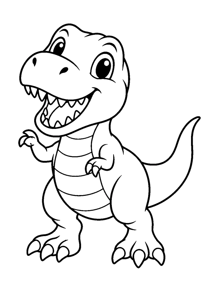 A baby T-rex waving its short arms.